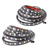labwork 2PCS 60" White LED Pickup Truck Bed Light Kit w/Switch Super Bright Lab Work Auto