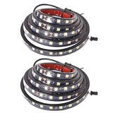 labwork 2PCS 60" White LED Pickup Truck Bed Light Kit w/Switch Super Bright Lab Work Auto