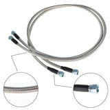 labwork 3/8 52 Inch 6AN Stainless Steel Braided Transmission Oil Cooler Hoses Set with Adaptors Replacement for Turbo 350 Turbo 400 Turbo 200-200R4 700R4 12PCS Lab Work Auto
