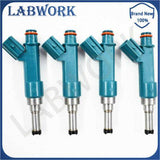 labwork 4 Pcs Fuel Injectors For 2010-2011 Toyota Prius Lexus CT200h 23250-37020 Lab Work Auto