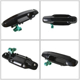 labwork 4Pcs Exterior Outside Outer Door Handle Front and Rear Left and Right Side Driver and Passenger Side Replacement for 2003-2009 Kia Sorento EX Lab Work Auto