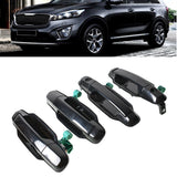 labwork 4Pcs Exterior Outside Outer Door Handle Front and Rear Left and Right Side Driver and Passenger Side Replacement for 2003-2009 Kia Sorento EX Lab Work Auto