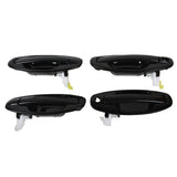 labwork 4Pcs Front Rear LH RH Driver Side Passenger Side Outer Door Handle Set Replacement for 2001-2006 Hyundai Santa Fe Lab Work Auto