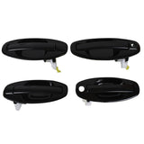 labwork 4Pcs Front Rear LH RH Driver Side Passenger Side Outer Door Handle Set Replacement for 2001-2006 Hyundai Santa Fe Lab Work Auto