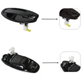 labwork 4Pcs Front Rear LH RH Driver Side Passenger Side Outer Door Handle Set Replacement for 2001-2006 Hyundai Santa Fe Lab Work Auto