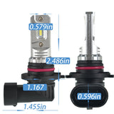 labwork 9005 LED Bulbs 80W 6000K 2000 Lumens Extremely Bright Conversion Kit Replacement Fog Light Pack of 2 Lab Work Auto