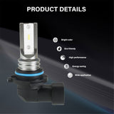 labwork 9006 HB4 2 PCS LED Fog Light Bulbs IP67 Waterproof 6000K White Replacement for LED Fog Light ,Daytime Running Lights DRL Lab Work Auto