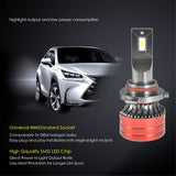 labwork 9006 LED Fog Light Bulbs 6500K 9000LM 56W Bright Fog Light LED Conversion Kit, Pack of 2 Lab Work Auto