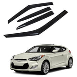 labwork Black 4 Pieces Window Vent Visors Shade Sun Rain Wind Guards Replacement for Hyundai Veloster 2011 2012 2013 2014 2015 2016 2017 Lab Work Auto
