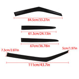labwork Black 4 Pieces Window Vent Visors Shade Sun Rain Wind Guards Replacement for Hyundai Veloster 2011 2012 2013 2014 2015 2016 2017 Lab Work Auto