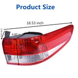 labwork Brake Tail Light for 2003 2004 Honda Accord Right RH Outer Sedan Red Lab Work Auto