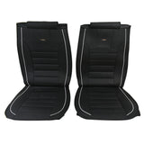labwork Car SUV Seat Black Covers 5D PU Leather Front Rear Auto Cushion Deluxe Lab Work Auto