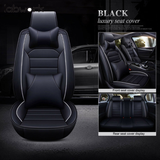 labwork Car SUV Seat Black Covers 5D PU Leather Front Rear Auto Cushion Deluxe Lab Work Auto