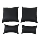 labwork Car SUV Seat Black Covers 5D PU Leather Front Rear Auto Cushion Deluxe Lab Work Auto