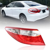 labwork Driver Side Tail Light Replacement for 2015 2016 2017 Toyota Camry Rear Outer Tail Light Lamp Assembly TO2804121 8156006640 LH Left Side Lab Work Auto