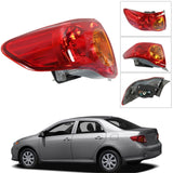 labwork Left Driver Side LH Tail Light Lamp Assembly Replacement for 2009 2010 Toyota Corolla Outer Rear 8156002460 TO2800175