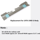 labwork Radiator Support Mirror Stainless Steel Bead Rolled For 1979/1780-1988 G-Body Lab Work Auto
