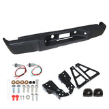 labwork Rear Step Bumper Black Replacement for Chevrolet Silverado 1500 2007 2008 2009 2010 2011 2012 2013 without Parking Aid Sensor Holes GM1103159 Lab Work Auto