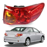 labwork Right Passenger Side RH Tail Light Lamp Assembly Replacement for 2009 2010 Toyota Corolla Outer Rear 8155002460 TO2801175 Lab Work Auto