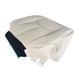labwork Seat Cover Driver Bottom For 2003-06 Cadillac Escalade Tan Leatherette Lab Work Auto
