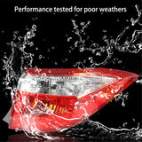 labwork Tail Lights Signal Lamp Passenger Side RH Red Clear Replacement for 2014-2016 Toyota Corolla TO2805118 8155002751 81550-02750 Lab Work Auto
