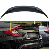 labwork Unpainted HighKick Duckbill Rear Trunk Wing Spoiler Replacement for 2016-2020 Honda Civic 4-Door Sedan Lab Work Auto