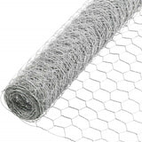 Galvanized Poultry Wire Netting 2" Hexagonal Mesh Wire Fence Suit for Family Craft Projects Chicken Netting Garden Fencing Backyard Fencing (4ft x 150ft)