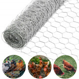 Galvanized Poultry Wire Netting 2" Hexagonal Mesh Wire Fence fit for Family Craft Projects Chicken Netting Garden Fencing Backyard Fencing (2ft x 150ft)