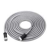 Stainless Steel Hose,Lightweight Metal Garden Flexible Water Hose,Shower Hose 25/50/75/100 FT (50)