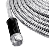 Stainless Steel Hose,Lightweight Metal Garden Flexible Water Hose,Shower Hose 25/50/75/100 FT (50)