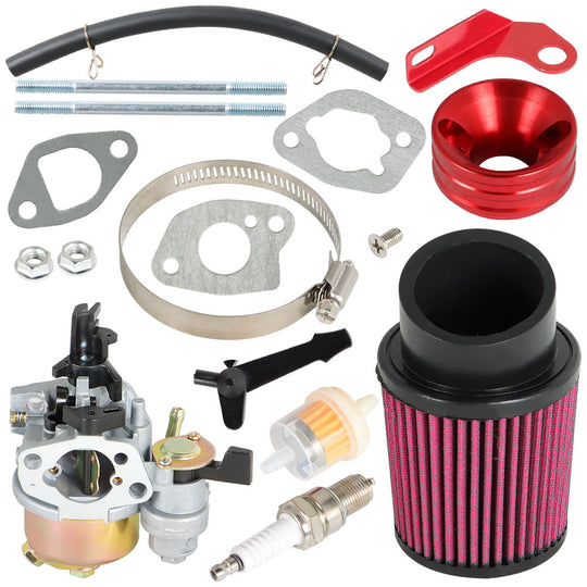 Labwork Carburetor Air Filter Adapter Intake Spark Plug Kit Fit For Predator 212cc 6.5Hp