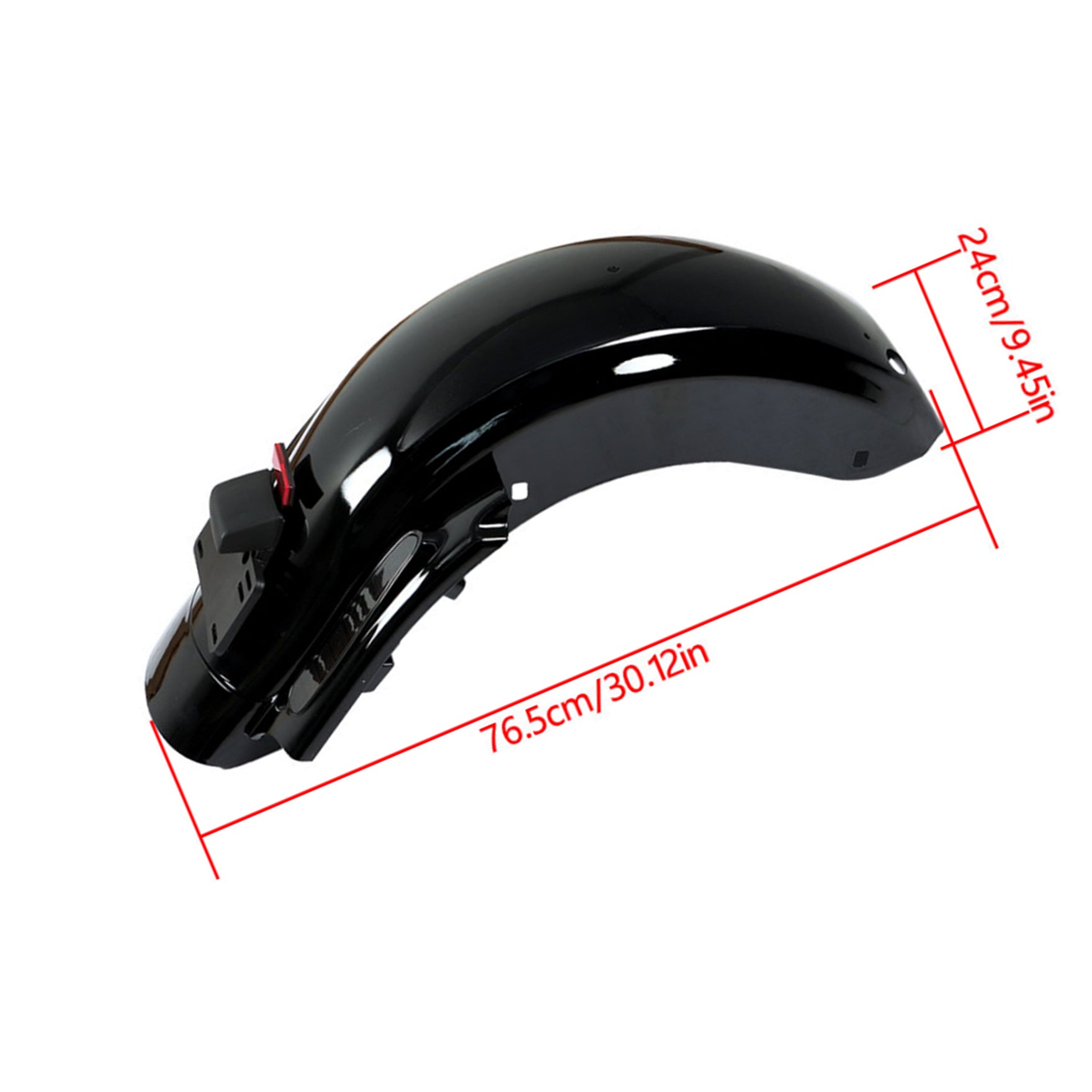 labwork Black Motorcycle Rear Fender System Lights CVO Style Replacement for Touring Electra Glide Road Glide Road King Street Glide 2009-2013