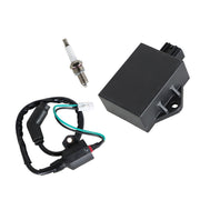 Silscvtt CDI Box and Ignition Coil and Spark Plug Replacement for Polaris Sportsman Hawkeye 300 2008-2011 3089860 3089910