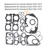 Autoparts Engine Gasket Set Rebuild Kit Replacement for Honda 1969-1973 CB350 CL350 SL350 Twin