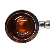 Labwork Chrome Motorcycle Amber Turn Signal+Brake Stop+Running Tail Lights