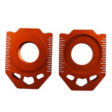 Labwork 2X 20mm CNC Rear Axle Spindle Chain Adjuster Blocks Replacement for SX EXC XCW 125-530CC