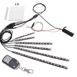 Labwork Motorcycle RGB LED Neon Under Glow Lights Strip 6pc For 120 LED