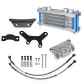 Labwork Universal Engine Oil Cooling Cooler Radiator Blue For Pit Dirt Bike 125/140CC US