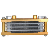 Labwork Universal Motorcycle Oil Cooler Cooling Radiator Gold For 125/140CC Dirt Bike