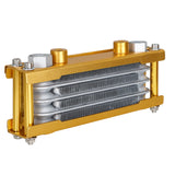 Labwork Universal Motorcycle Oil Cooler Cooling Radiator Gold For 125/140CC Dirt Bike