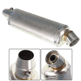 Labwork 1.5-2 Stainless Steel Exhaust Muffler Pipe Slip On w/ DB Killer Replacement for Motorcycle Bike Scooter ATV LAB WORK MOTO