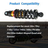 Labwork 10.5 270mm Rear Shock Spring Dirt Pit Bike SDG SSR Coolster 110cc 125cc 800lbs LAB WORK MOTO