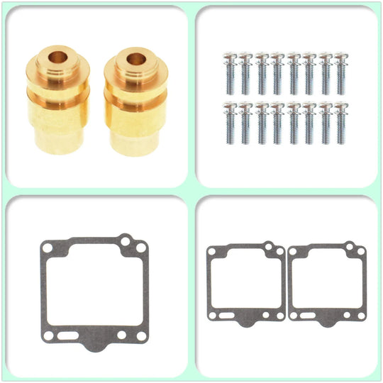 Labwork 2-Pack Carburetor Repair Kits Plunger Diaphragm Part Replacement for Yamaha XV750 Virago 750