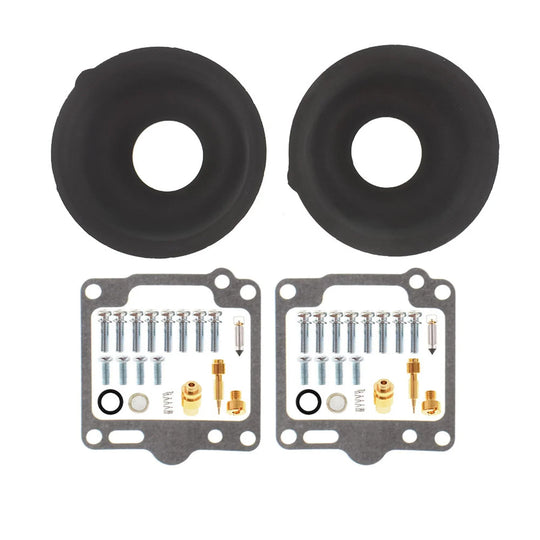 Labwork 2-Pack Carburetor Repair Kits Plunger Diaphragm Part Replacement for Yamaha XV750 Virago 750