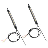 Labwork 2Pcs Motorcycle Flow Amber LED Turn Signal Dual-Color White Amber Strip Light LAB WORK MOTO