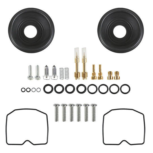 Labwork 2x Carburetor Carb Repair Kit Plunger Diaphragm Replacement for Kawasaki EN450 454 LTD