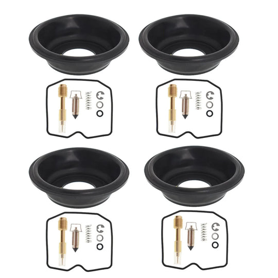 Labwork 4-Pack Carburetor Rebuild Carb Repair Kits Replacement for Kawasaki Ninja 750R 1987-1990 900R 1984-1986
