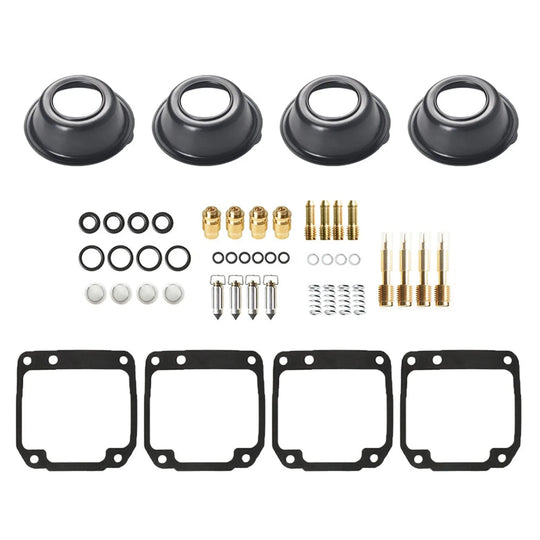 Labwork 4-Pack Carburetor Repair Rebuild Kits Replacement for Yamaha XJ550 XJ 550 Maxim Diaphragm Vacuum 1981-1983