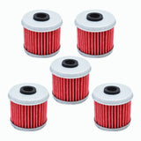Labwork 5x Oil Filter Replacement for Honda CRF150R CRF150RB CRF250R CRF250X CRF450R CRF450X TRX450R LAB WORK MOTO