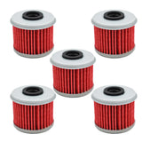 Labwork 5x Oil Filter Replacement for Honda CRF150R CRF150RB CRF250R CRF250X CRF450R CRF450X TRX450R LAB WORK MOTO